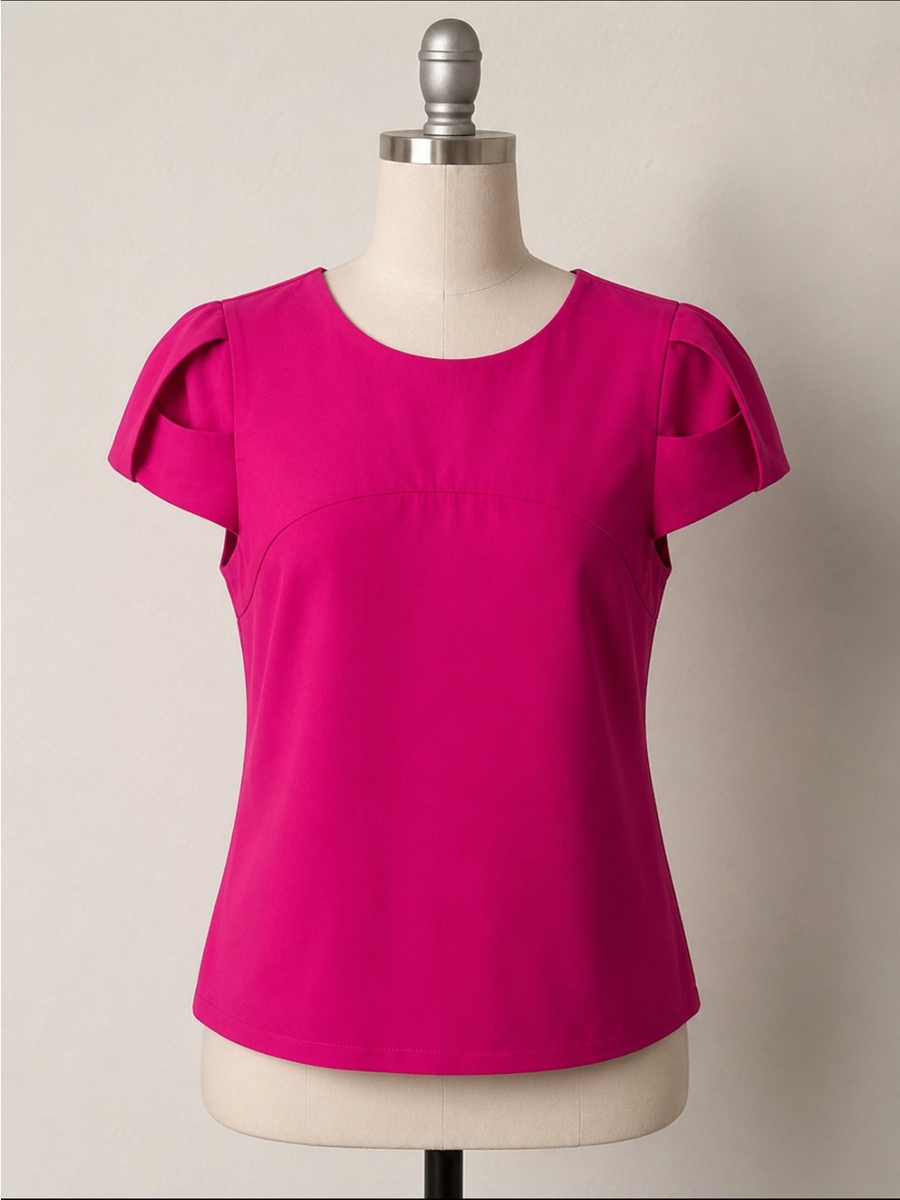 Zara Bright Fuchsia Short Sleeve Top